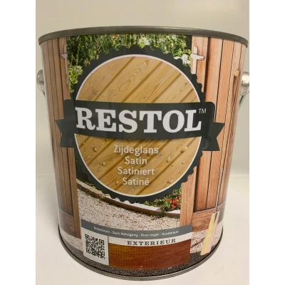 Afbeelding van Restol Houtolie Zijdeglans Roodbruin 2,5 liter