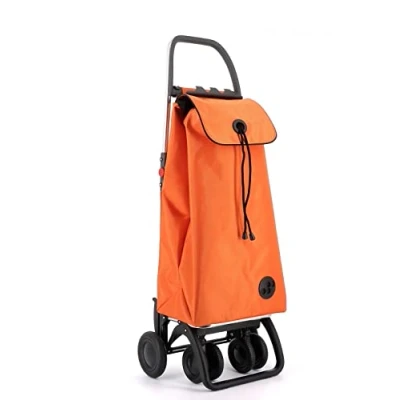 Afbeelding van Rolser I Max MF 4 Wheel 2 Swivelling Foldable Shopping Trolley Orange