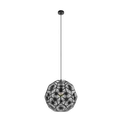 Afbeelding van Stars of Light Zwarte hanglamp Skoura 1 Ø 50cm 39619
