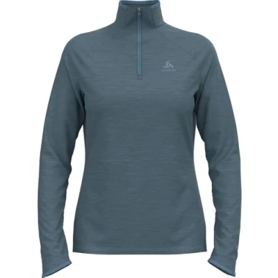 Afbeelding van Odlo Hardloopshirt Dames Lange Mouw Essential Thermal I Sport Shirt Top Midlayer Fitness