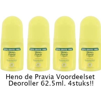 Afbeelding van 4x Heno de Pravia Deoroller 62,5ml kopen? Nu in aanbieding bij Voordelig