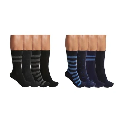 Afbeelding van DIM EcoDim Herensokken, gestreept, 8 stuks, zwart/marineblauw, 40 45 EU