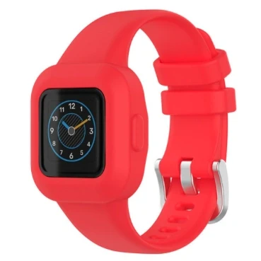 Afbeelding van Siliconen one color bandje Rood Garmin Vivofit Junior 3