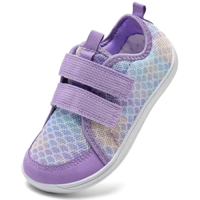 Afbeelding van IceUnicorn blotevoetenschoenen voor kinderen, brede jongens en meisjes, minimalistische aquaschoenen, trailschoenen, ademende strandschoenen, lila, 29 EU Breed