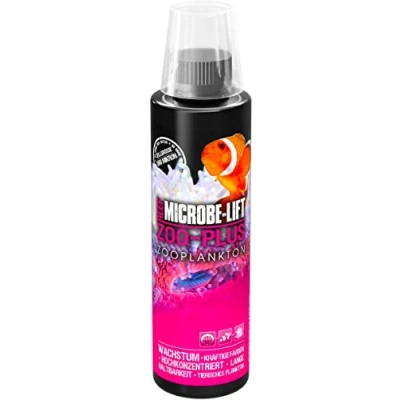 Afbeelding van MICROBE LIFT Zoo Plus Voederplankton van dierlijke kwaliteit voor koralen en vissen in elk zeewateraquarium, verhoogt de groei natuurlijke kleuring) 236 ml