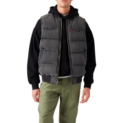 Afbeelding van Levi&#039;s Western Super PUFF VEST Bodywarmer, Heren, Maat: Medium, Eclipse