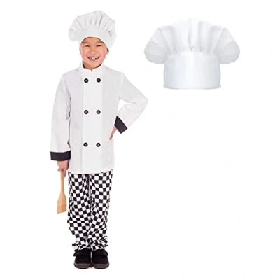 Afbeelding van Fun Shack Kids Chef Outfit, Kostuum Kinderen, Outfit voor Dress Up Medium