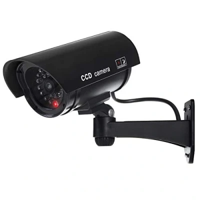 Afbeelding van Dummy camera Goede kopie van de originele met IR diodenimitatie en felrode diodekleurzwart