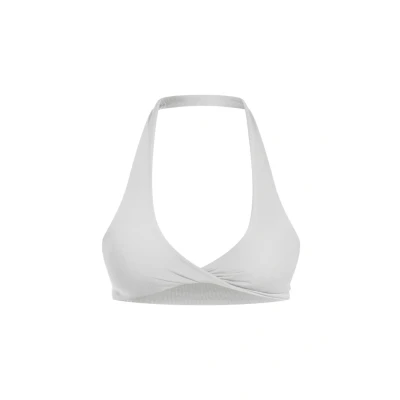 Afbeelding van Smilodox Myrah Twisted Vneck Sportbh met light support, Dames, Maat: Medium, Hellgrau