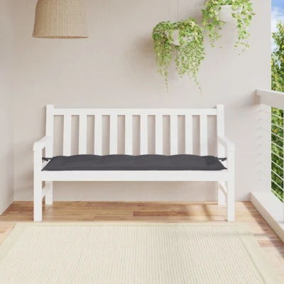 Afbeelding van Tuinbankkussen 150x50x7 cm oxford stof antracietkleurig