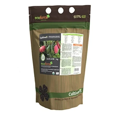 Afbeelding van CULTIVERS biologische Meststof voor tropische bomen, 1 kg. avocado, mango, lychee, pitahaya, papaya en guave. 100% natuurlijk