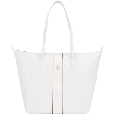Afbeelding van Tommy Hilfiger Poppy CORP Shopper, Dames, Maat: One Size, White