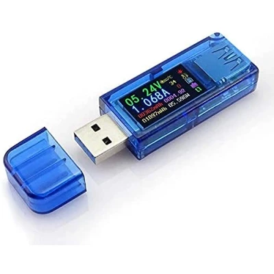 Afbeelding van ICQUANZX USB 3.0 kleuren LCD Voltmeter Ampèremeter Spanningsstroommeter Multimeter Acculading Powerbank tester