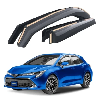 Afbeelding van GOODYEAR Windabweiser für/kompatible mit Toyota Corolla (hatchback) 2020 2024, regengeleiders voor deuren, windgeleiders auto&#039;s, in channel, 4 stuks
