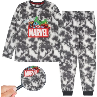 Afbeelding van MARVEL Avengers Tweedelige jongenspyjama met lange mouwen, grijs gemarmerd