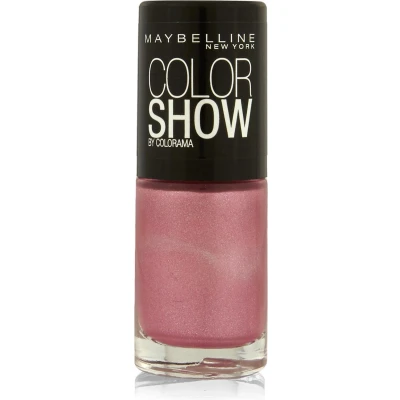 Afbeelding van Maybelline ColorShow nagellak, nr. 327 pink slip, brengt de catwalk trends uit New York op nagels, in glinsterend roze, 7 ml