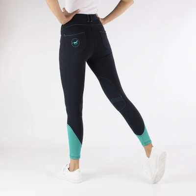 Afbeelding van Horka Rh Jr rijbroek Evy Slimfit Elastico Blauw 116