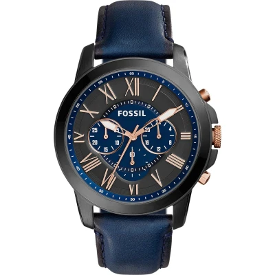 Afbeelding van Fossil Grant herenhorloge Blauw FS5061IE