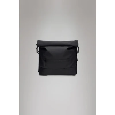 Afbeelding van Rains Trail Rolltop Messenger Bag black