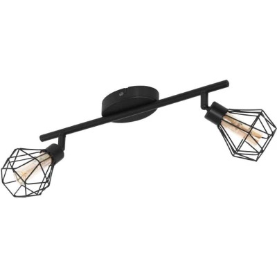 Afbeelding van EGLO Zapata 1   opbouwspot   2 lichts   G9 LED   zwart/amberkleurig