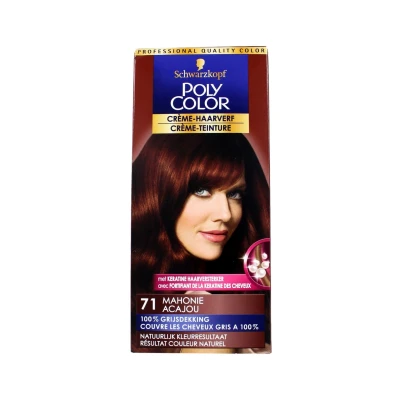 Afbeelding van Schwarzkopf Poly Color Creme Haarverf 71 Mahonie