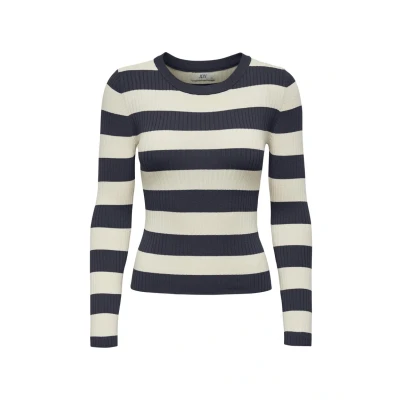 Afbeelding van JDY gestreepte top JDYPLUM zwart/wit