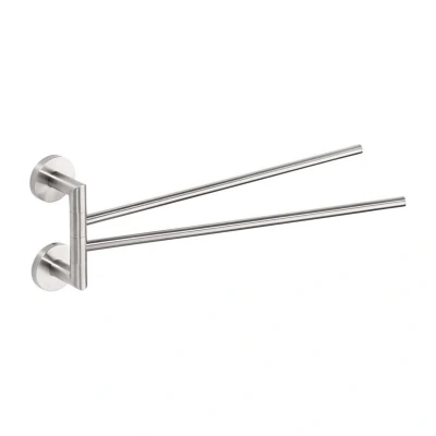 Afbeelding van Dubbele Handdoekhouder Sapho X Steel Draaibaar 42 cm Geborsteld RVS