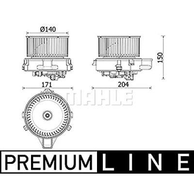 Afbeelding van Mahle Original Kachelventilator AB 284 000P