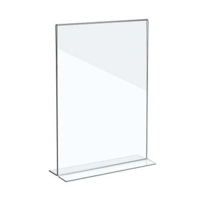 Afbeelding van A5 Folderhouder / Menukaarthouder Tafelhouder Acrylglas T Standaard type Premium