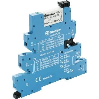 Afbeelding van Finder Masterplus Opt 393100240060 Elektromechanische koppelrelais, AgNi, schroefklemmen