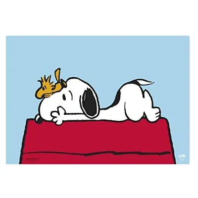 Afbeelding van Erik TSEH369 Bureauonderlegger Snoopy Bureaubeschermer, 34x49cm