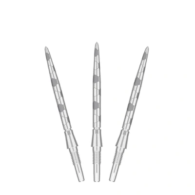 Afbeelding van TARGET Darts Swiss Point Storm Steel Dart Points, Onyx (3 Pack Set of Tips) 30MM Zilver Verwissel Punten, Reserve Tips, Professionele Accessoires