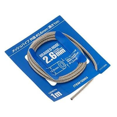 Afbeelding van TAMIYA 12663 1:6/1:12/1:24 1,2 x 2,6 mm stoffen slang, 1 m, stofslang, modelbouw, knutselen, hobby, lijmen, accessoires, reserveonderdeel