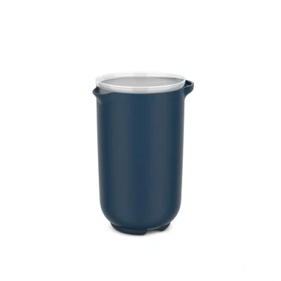 Afbeelding van Mepal Mixbeker met deksel Chef it 1000 ml Past in de koelkastdeur Magnetron en vaatwasmachinebestendig Bakspullen Navy