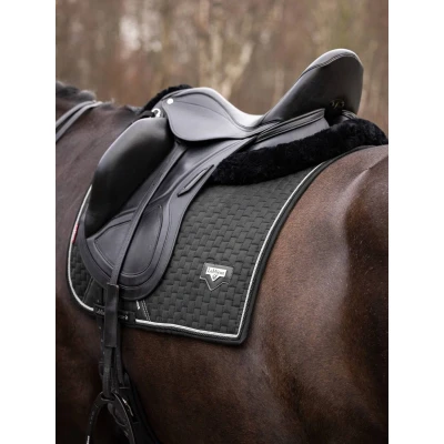Afbeelding van Le Mieux Zadeldek Puissance Suede voor leeg donkerblauw maat vs full