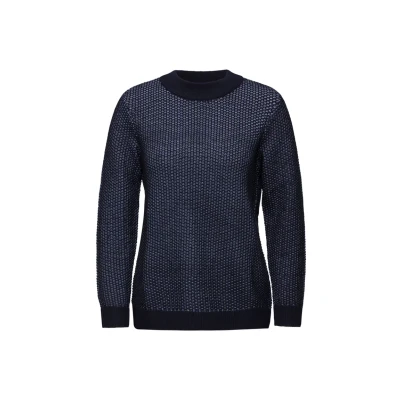 Afbeelding van Cecil Twotone Struktur Trui, Dames, Maat: XXL, Blau