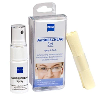 Afbeelding van ZEISS Anti condensset (15 ml spray + doek), effectieve bescherming tegen beslaan op brillenglazen