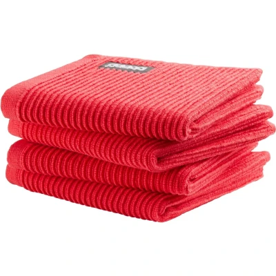 Afbeelding van Vaatdoek DDDDD Basic Clean Classic Red (4 delig)