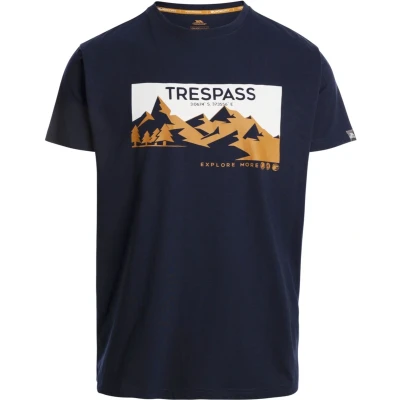 Afbeelding van Trespass T Shirt Nottaway Casual Printed Tshirt Navy L