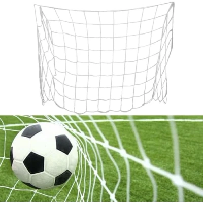 Afbeelding van voetbalnet voor doelen, vervangend net voetbaldoelen, voetbalnet, reservenet, in volledige maat, sport, reservevoetbalpalennet wedstrijden, training, 20 x 15 m