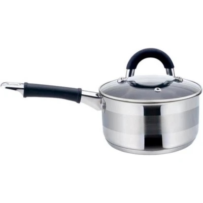 Afbeelding van Kinghoff 1255 steelpan met deksel rvs 1,5 liter 16 cm