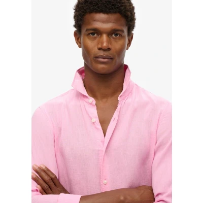 Afbeelding van Superdry Vacation Linen Overhemd Met Lange Mouwen Roze 3XL Man