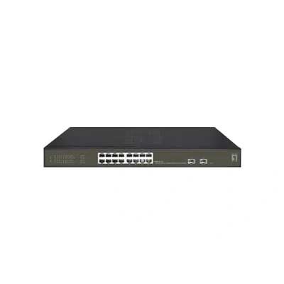 Afbeelding van LevelOne GES 2118P netwerk switch Managed L2 Gigabit Ethernet (10/100/1000) Power over (PoE
