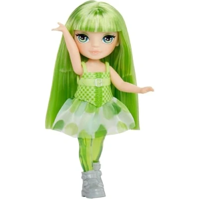 Afbeelding van Rainbow High Littles Regenboog Fantasie Feeën &amp; Huisdier Smaragd, Groen 14cm Posable Kleine Pop Draak met Verwisselbare Fee Vleugels, Schattig Cadeau voor Kinderen 4+