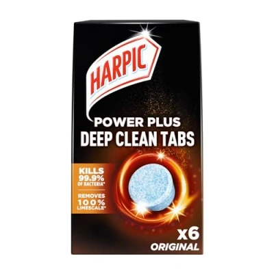 Afbeelding van Harpic Power Plus Deep Clean Tabs Original x6 reinigt waar de borstel niet kan komen