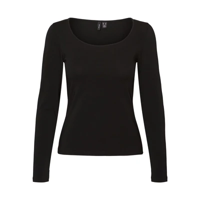 Afbeelding van VERO MODA longsleeve VMMAXI met katoen zwart