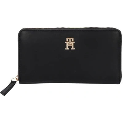 Afbeelding van Tommy Hilfiger Logotape Portemonnee, Dames, Maat: One Size, Black