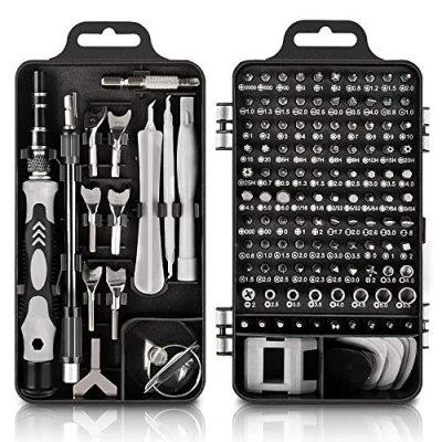Afbeelding van Kuptone135 in 1 Precisie Schroevendraaier Set DIY Reparatieset voor Reparatie van Telefoon Laptop PC horloges Bril, Kleine Schroevendraaierbits met Magnetische Geheugenmat (S2 gereedschapsstaal)