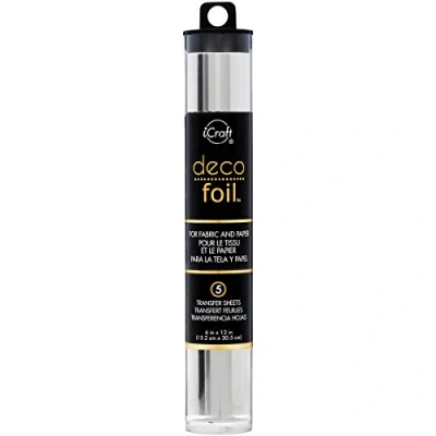 Afbeelding van Deco Foil Transfer Sheets 6&quot;X12&quot; 5/Pkg Silver