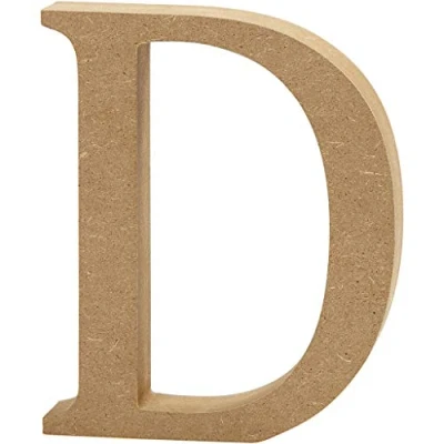 Afbeelding van Creative letter D MDF 13 cm